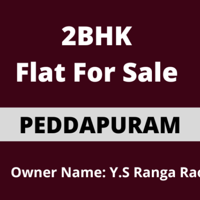 2BHK Flat For Sale at Peddapuram.