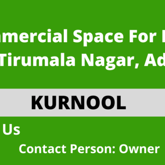 Commercial Space For Rent at Adoni Kurnool.