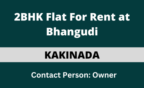 2BHK Flat For Rent at Bhangudi, Kakinada