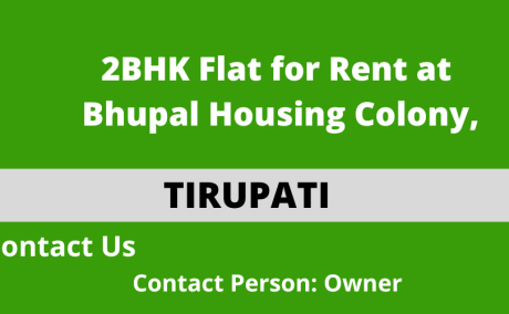 2BHK Flat for Rent at Bhupal Housing Colony, Tirupati