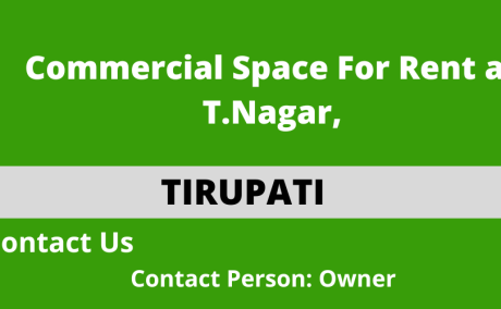 Commercial Space For Rent at T.Nagar, Tirupati.